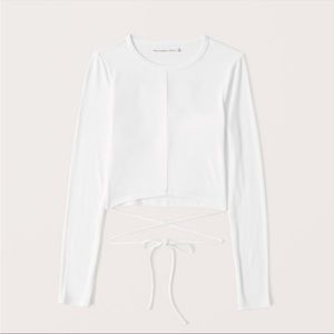 Abercrombie and Fitch Longsleeve Tie Top